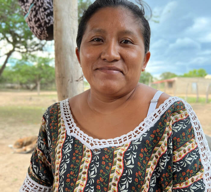 Wayuu women in a traditional "manta" dress